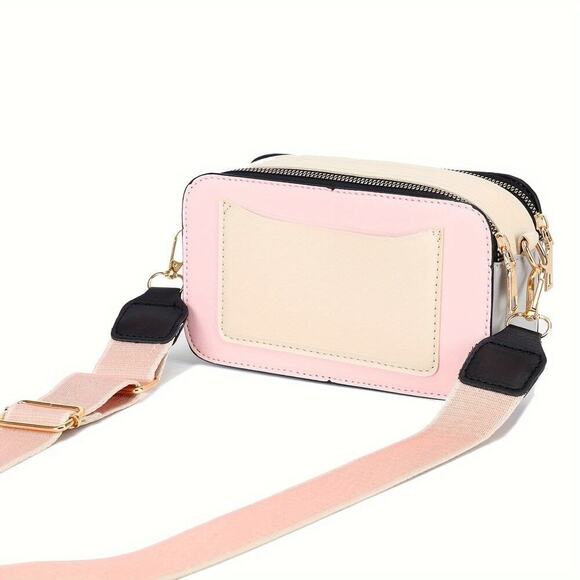 Trendy Pink Mini Crossbody Bag with LOVE Letter Design & Adjustable Strap - Picture 3 of 8